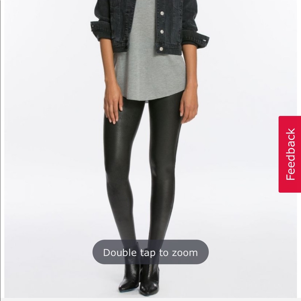 Faux leather leggings